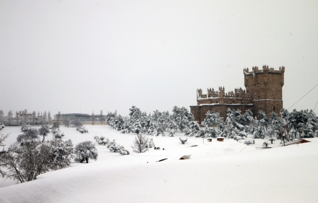 Castillo de Guadamur nevado Castillo de Guadamur nevado